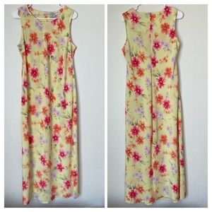 White Stag Floral Semi-Sheer Dress Size 14